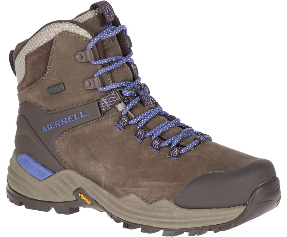 Kozaki Merrell Damskie Brązowe - Phaserbound 2 Tall Waterproof - 617520-DLQ